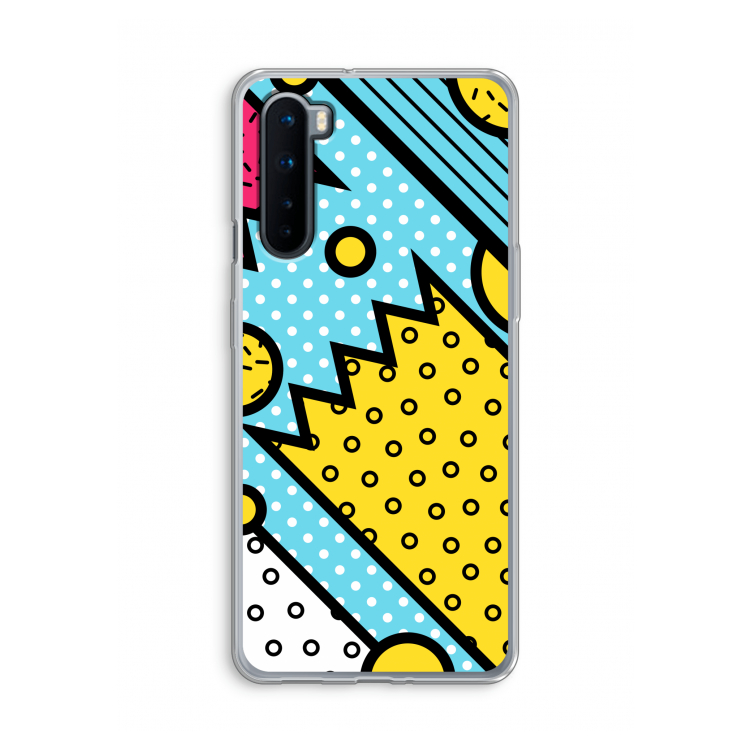 Pop Art #1: OnePlus Nord Transparant Hoesje