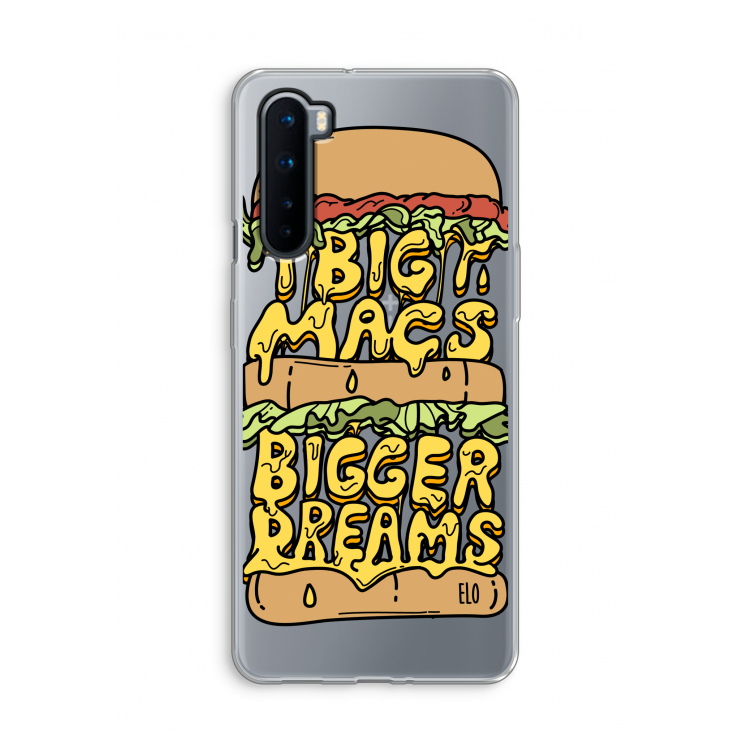 Big Macs Bigger Dreams: OnePlus Nord Transparant Hoesje