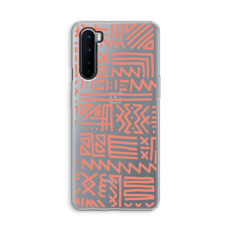 Marrakech Pink: OnePlus Nord Transparant Hoesje