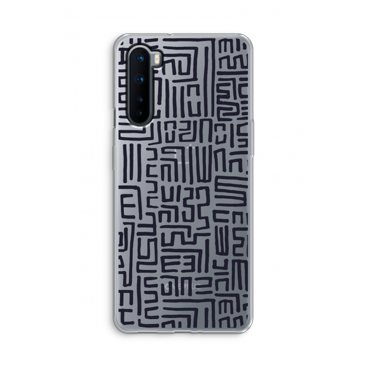 Moroccan Print: OnePlus Nord Transparant Hoesje
