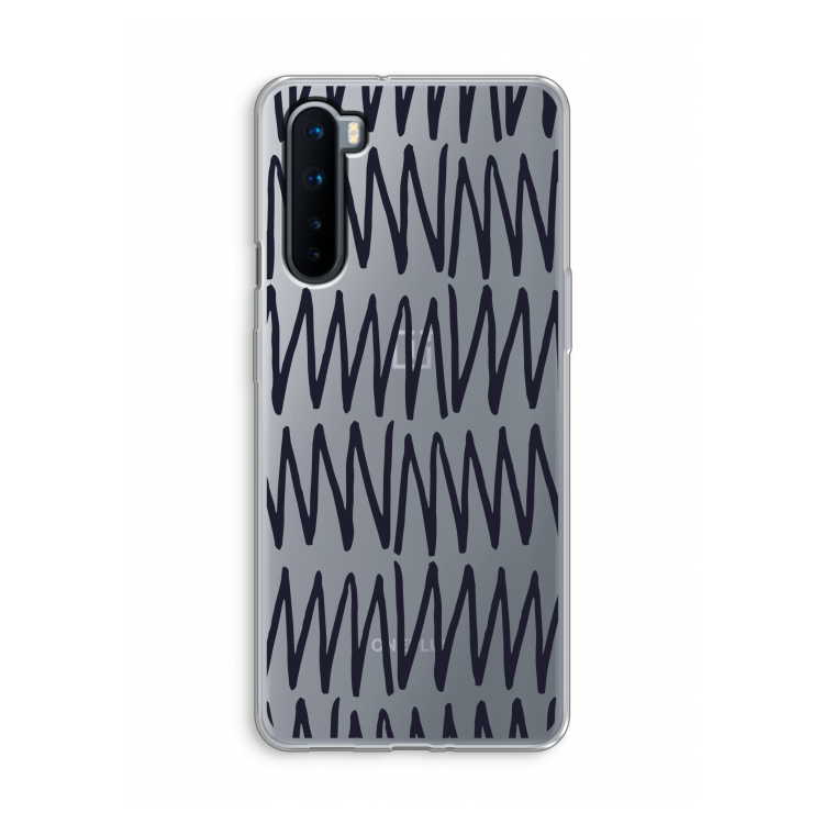 Marrakech Zigzag: OnePlus Nord Transparant Hoesje