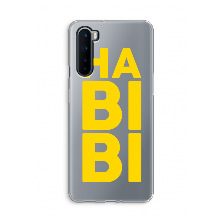 Habibi Blue: OnePlus Nord Transparant Hoesje