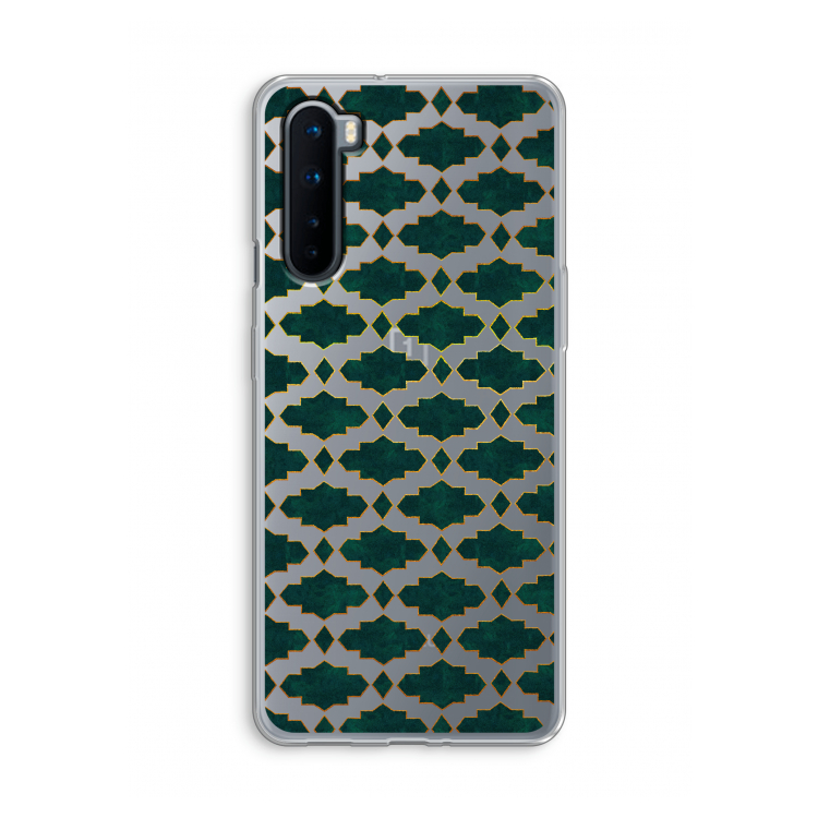 Moroccan tiles: OnePlus Nord Transparant Hoesje