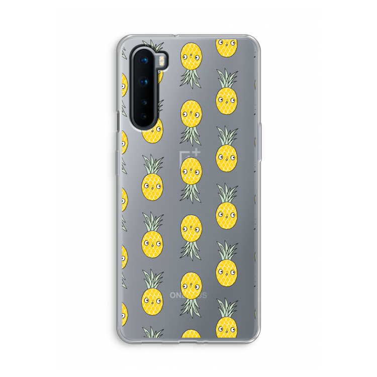 Ananas: OnePlus Nord Transparant Hoesje