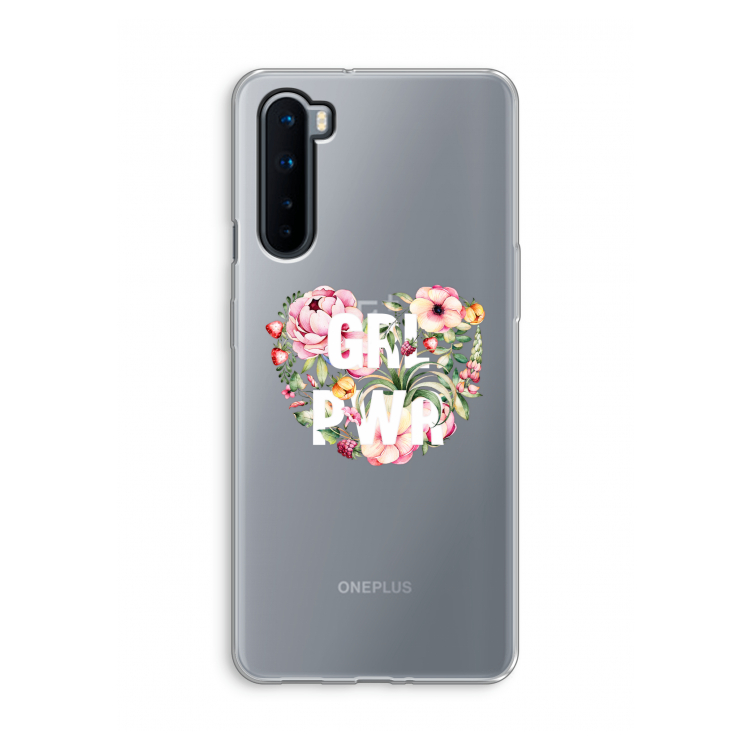 GRL PWR Flower: OnePlus Nord Transparant Hoesje