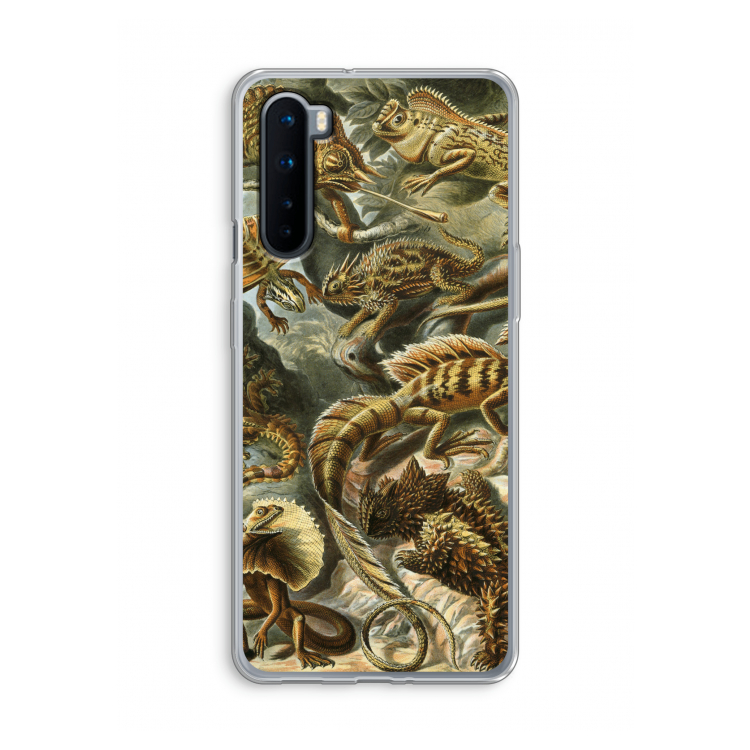 Haeckel Lacertilia: OnePlus Nord Transparant Hoesje