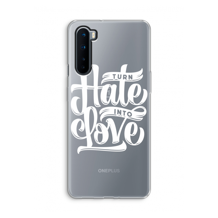 Turn hate into love: OnePlus Nord Transparant Hoesje
