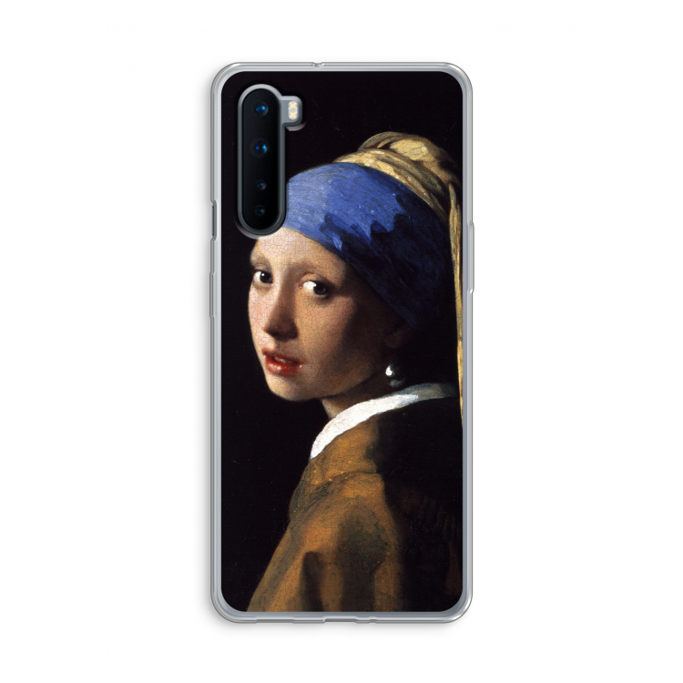 The Pearl Earring: OnePlus Nord Transparant Hoesje