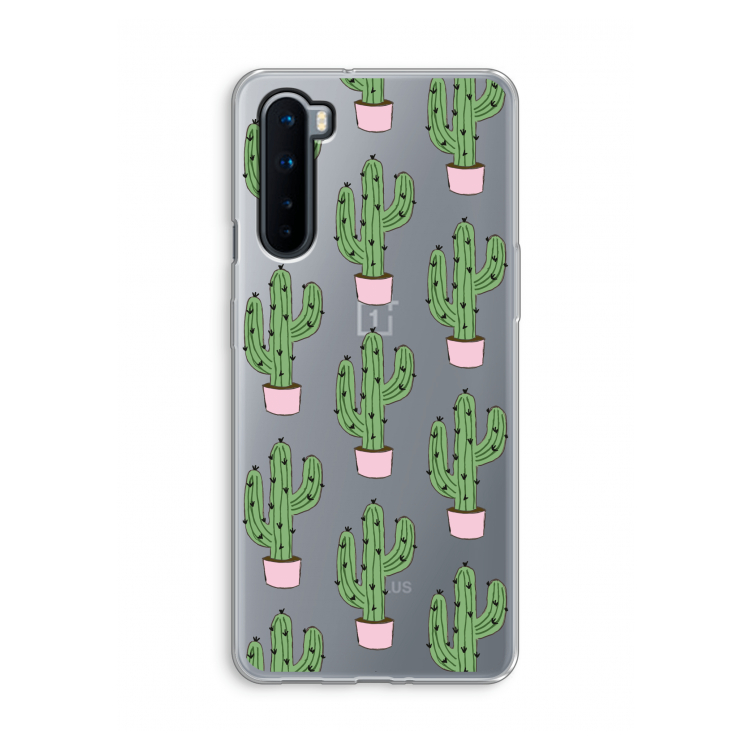 Cactus Lover: OnePlus Nord Transparant Hoesje