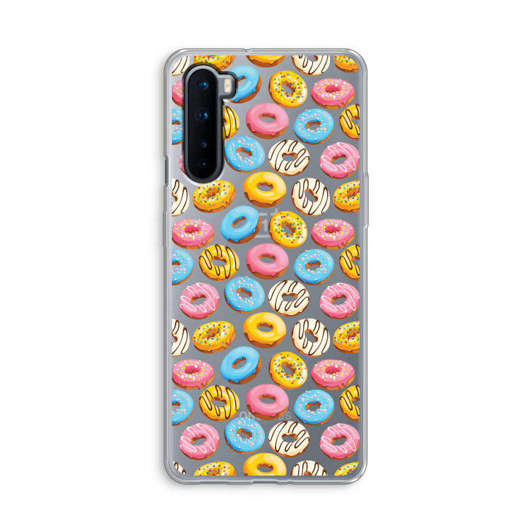 Pink donuts: OnePlus Nord Transparant Hoesje