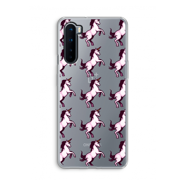 Musketon Unicorn: OnePlus Nord Transparant Hoesje