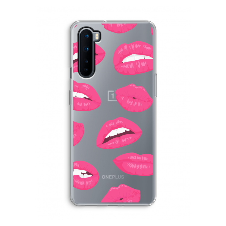 Bite my lip: OnePlus Nord Transparant Hoesje