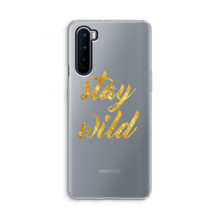 Stay wild: OnePlus Nord Transparant Hoesje
