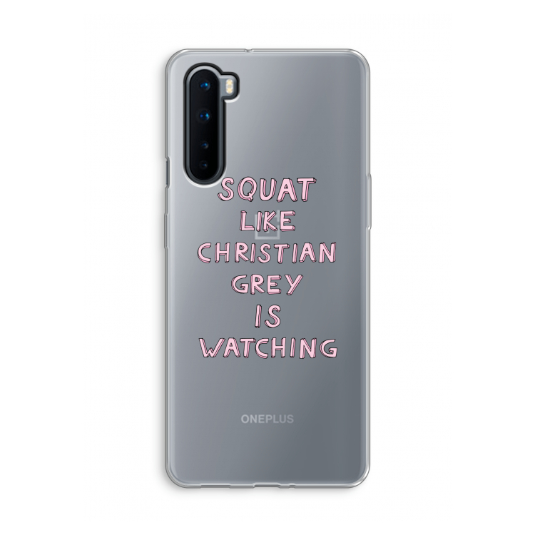 Christian Grey: OnePlus Nord Transparant Hoesje