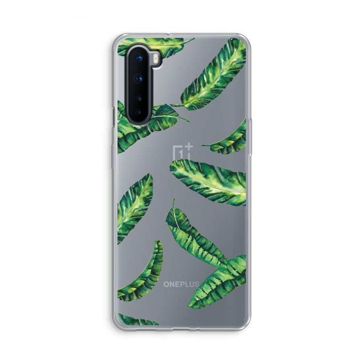 Lange bladeren: OnePlus Nord Transparant Hoesje