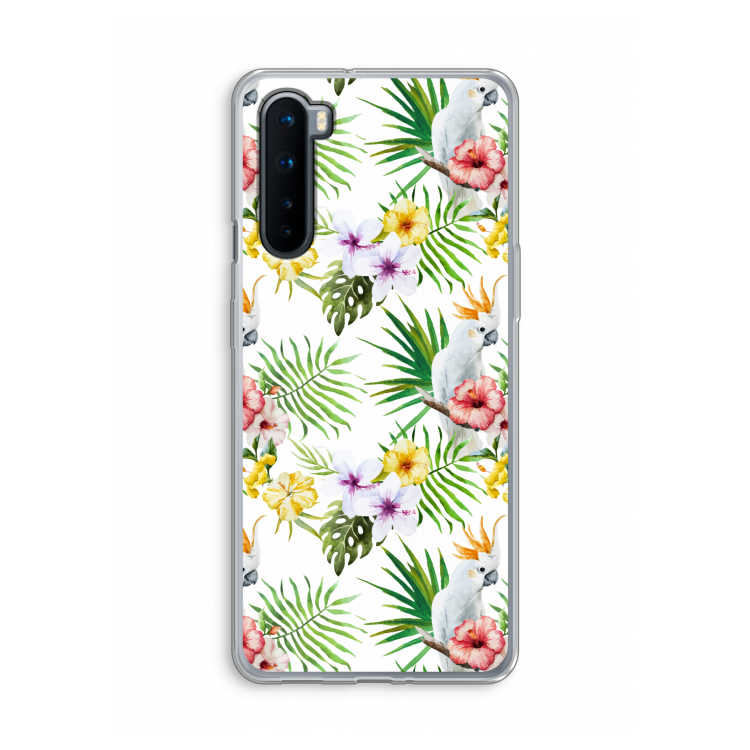 Gele kuif: OnePlus Nord Transparant Hoesje