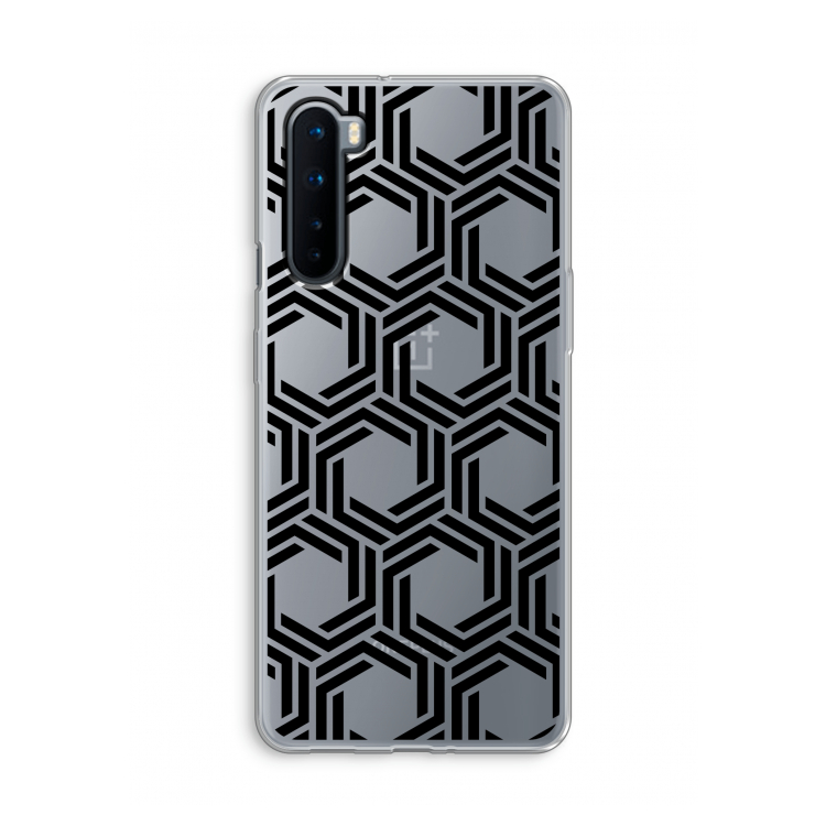 Geometrisch patroon: OnePlus Nord Transparant Hoesje