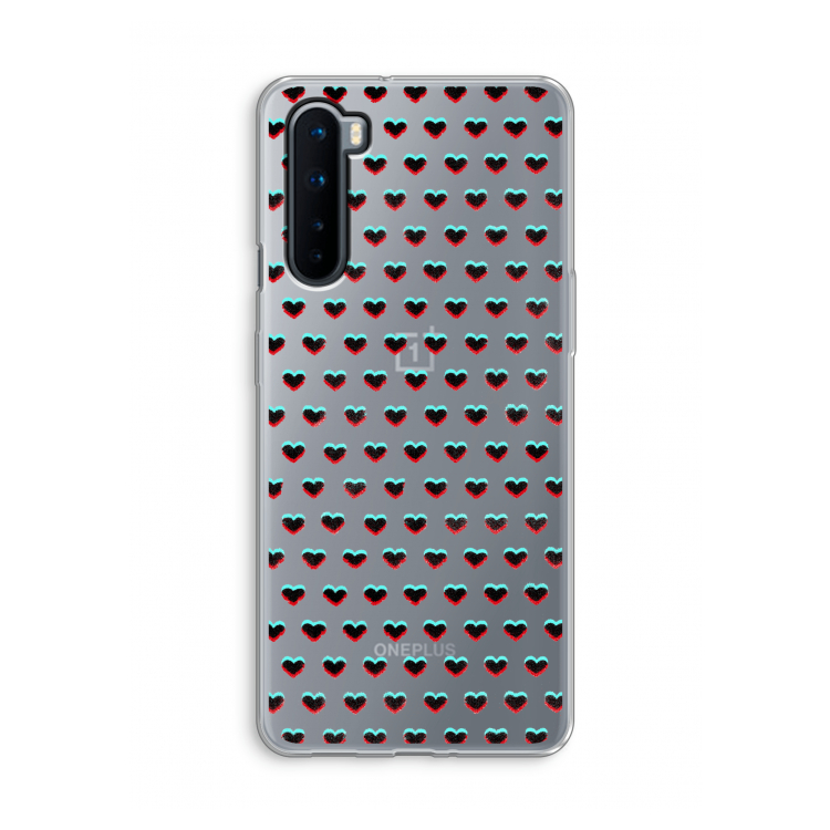 Hartjes: OnePlus Nord Transparant Hoesje
