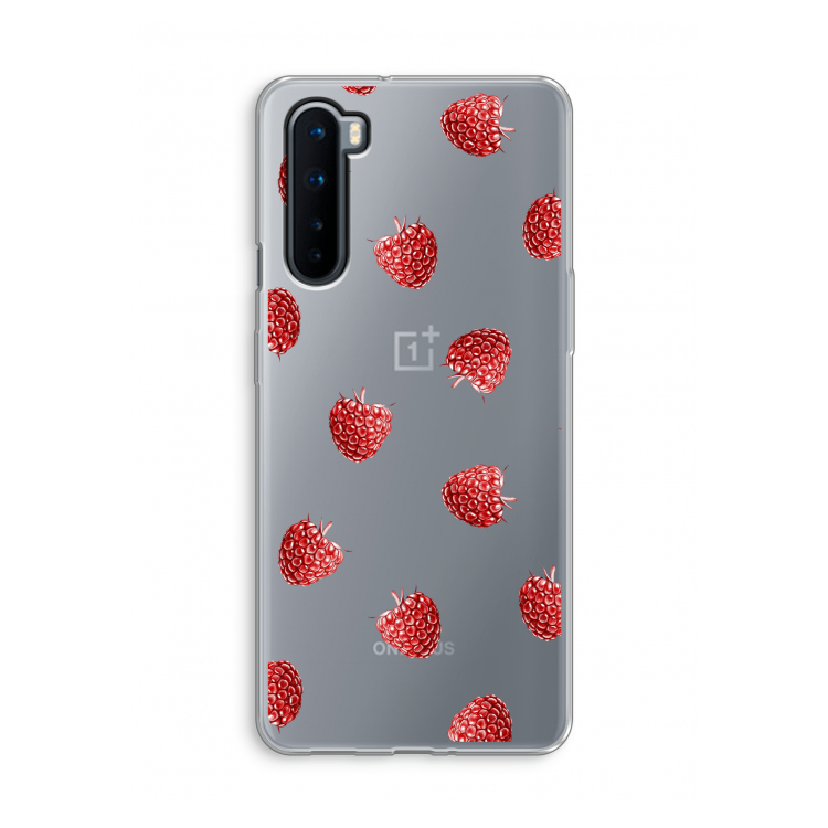 Framboosjes: OnePlus Nord Transparant Hoesje