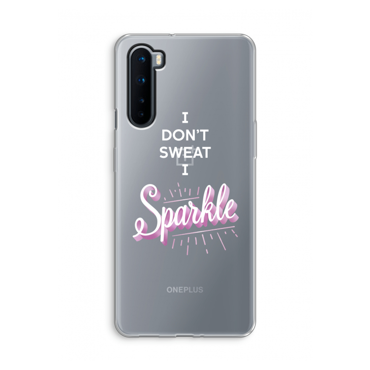 Sparkle quote: OnePlus Nord Transparant Hoesje