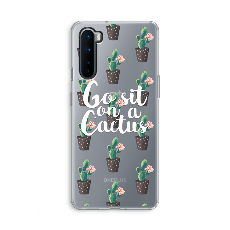 Cactus quote: OnePlus Nord Transparant Hoesje
