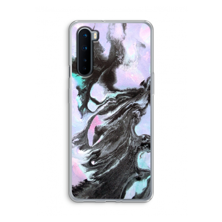Pastel zwart: OnePlus Nord Transparant Hoesje