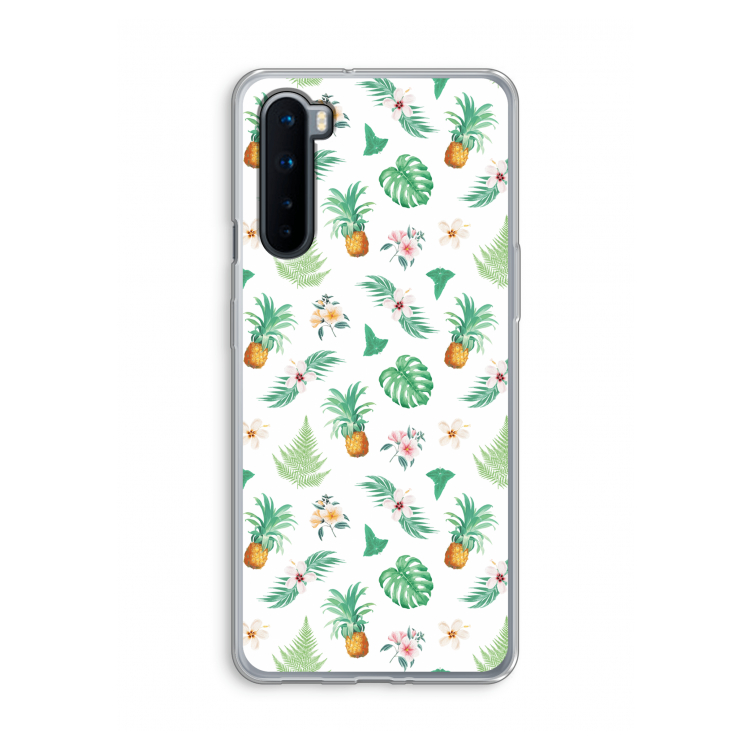 Ananas bladeren: OnePlus Nord Transparant Hoesje