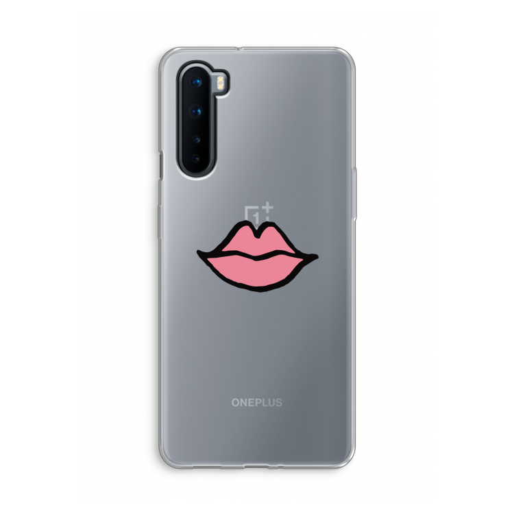 Kusje: OnePlus Nord Transparant Hoesje