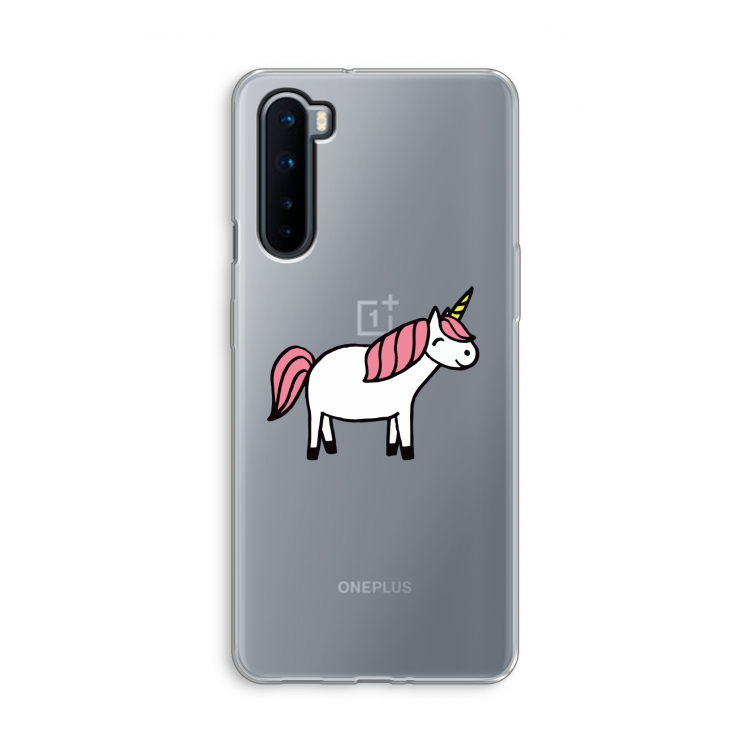 Eenhoorn: OnePlus Nord Transparant Hoesje