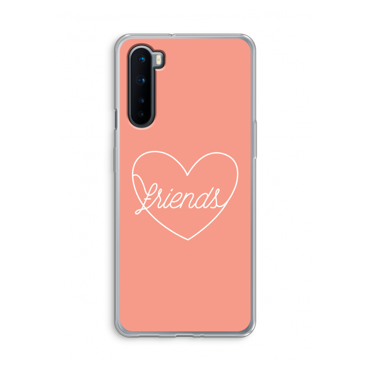 Friends heart: OnePlus Nord Transparant Hoesje