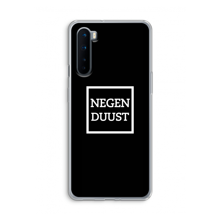 Negenduust black: OnePlus Nord Transparant Hoesje