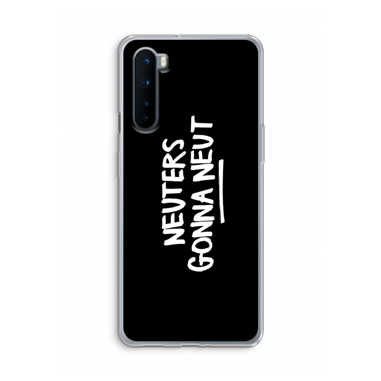Neuters (zwart): OnePlus Nord Transparant Hoesje