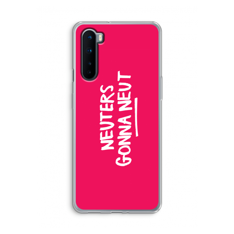 Neuters (roze): OnePlus Nord Transparant Hoesje