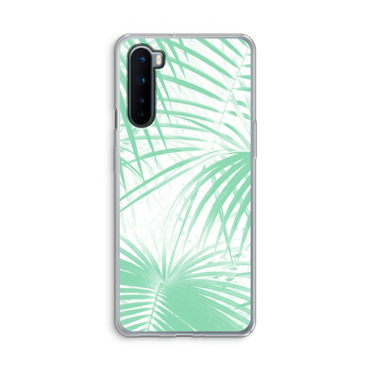Palmbladeren: OnePlus Nord Transparant Hoesje