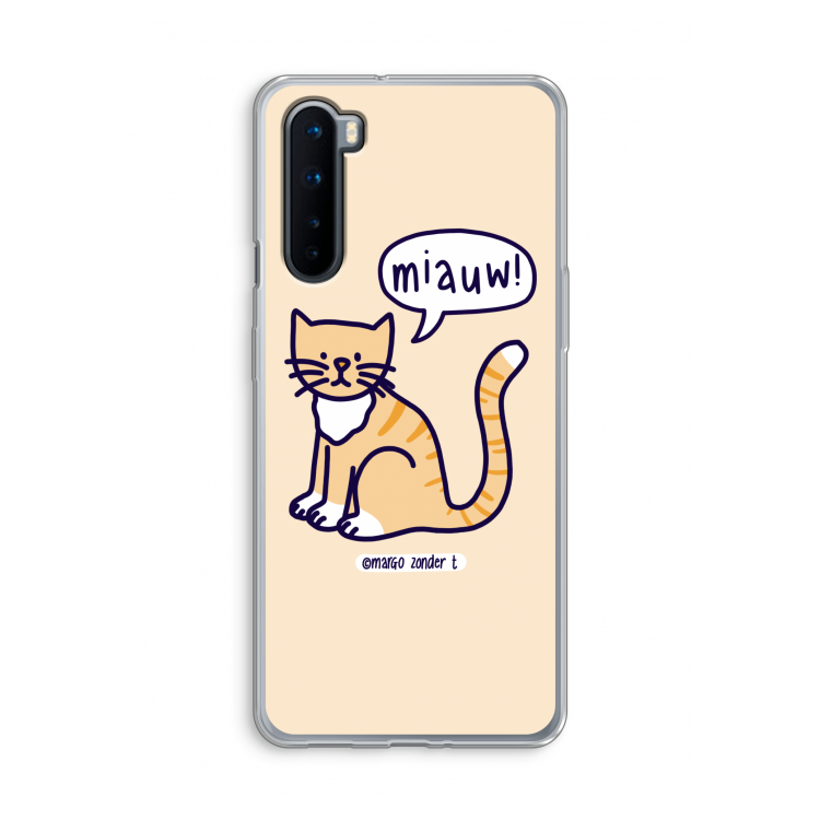 Miauw: OnePlus Nord Transparant Hoesje