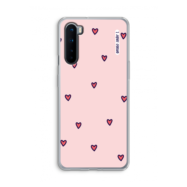 Hartjes: OnePlus Nord Transparant Hoesje