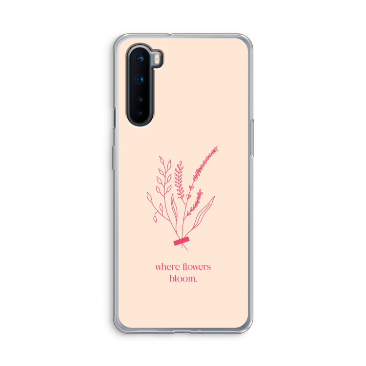 Where flowers bloom: OnePlus Nord Transparant Hoesje