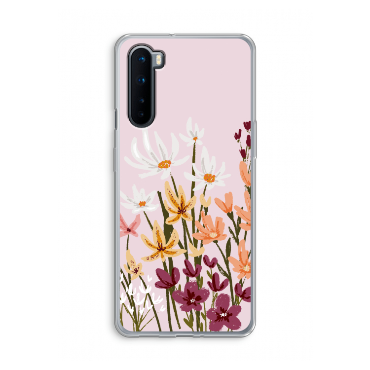 Painted wildflowers: OnePlus Nord Transparant Hoesje