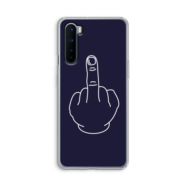 F**k U: OnePlus Nord Transparant Hoesje