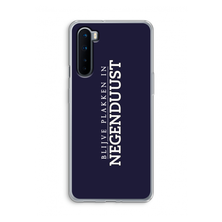 Blijve plakken in Negenduust: OnePlus Nord Transparant Hoesje