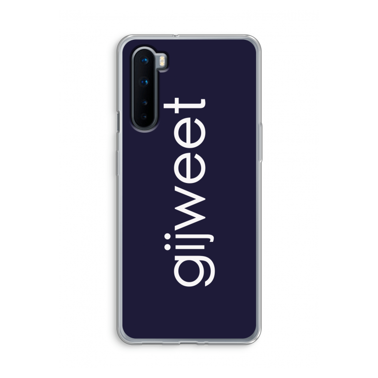 Gijweet: OnePlus Nord Transparant Hoesje