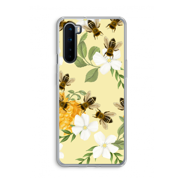 No flowers without bees: OnePlus Nord Transparant Hoesje