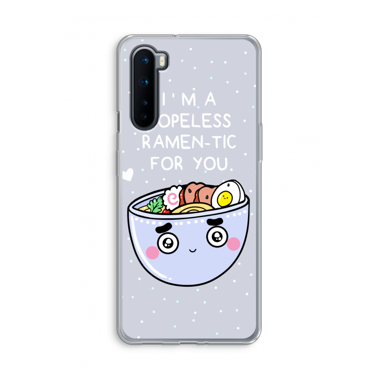 I'm A Hopeless Ramen-Tic For You: OnePlus Nord Transparant Hoesje