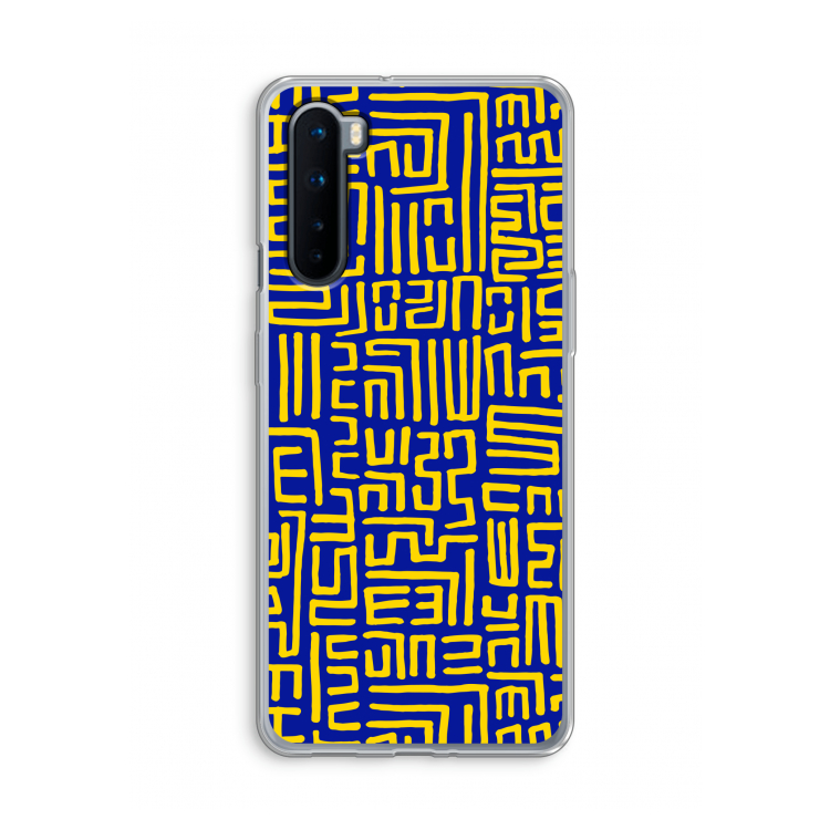 Majorelle Blue Print: OnePlus Nord Transparant Hoesje