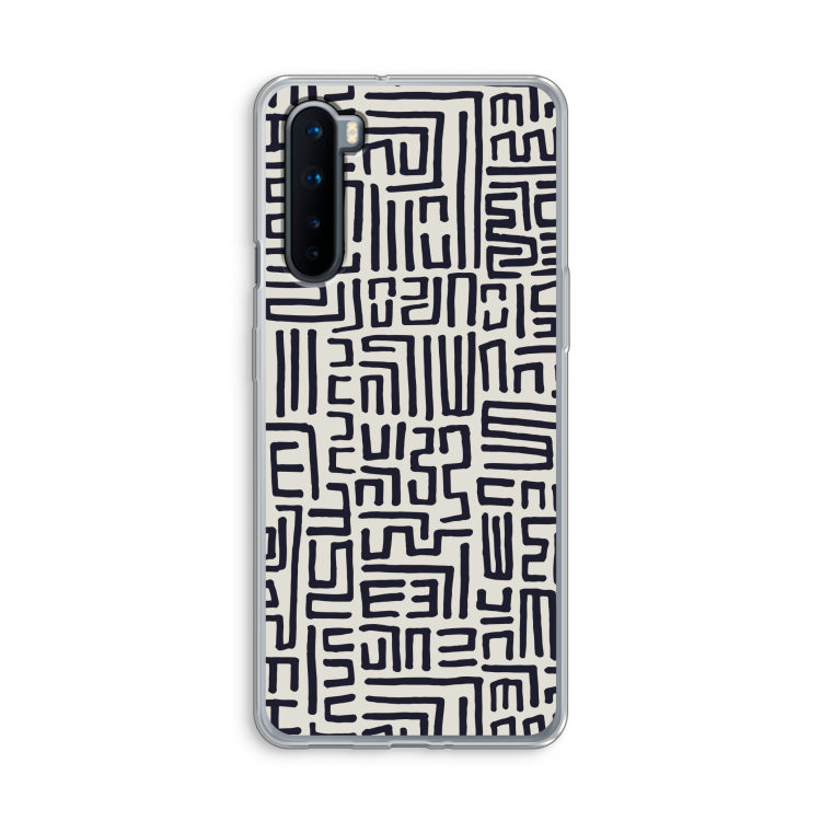 Moroccan Print: OnePlus Nord Transparant Hoesje