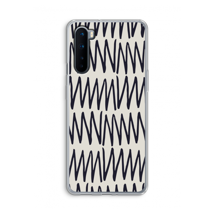 Marrakech Zigzag: OnePlus Nord Transparant Hoesje