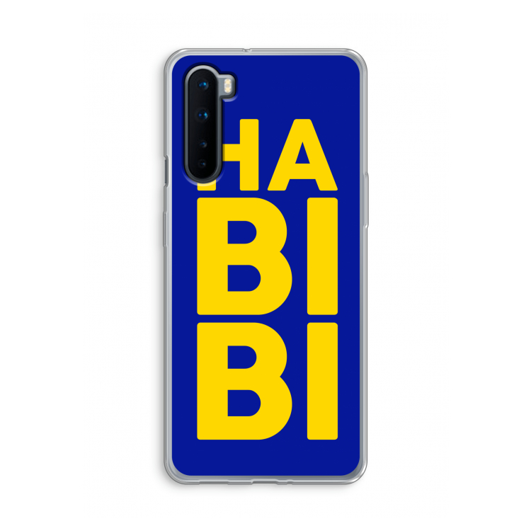 Habibi Blue: OnePlus Nord Transparant Hoesje