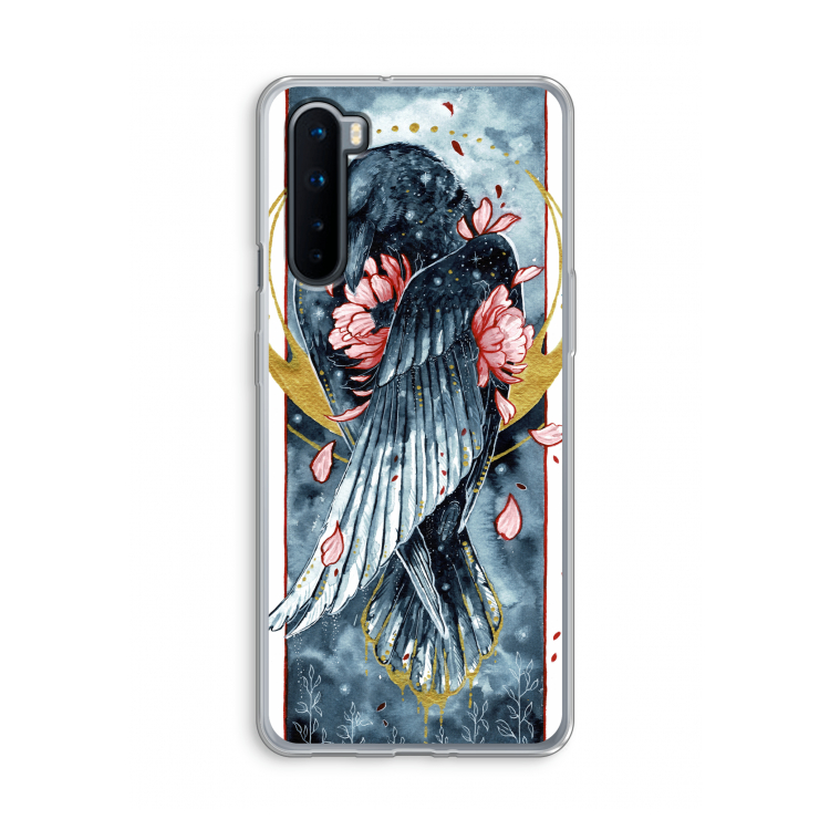 Golden Raven: OnePlus Nord Transparant Hoesje
