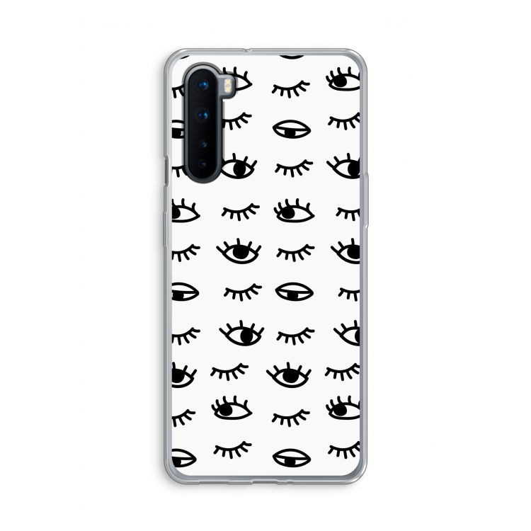 Eye pattern #2: OnePlus Nord Transparant Hoesje