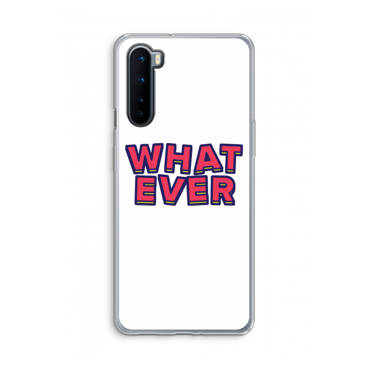 Whatever: OnePlus Nord Transparant Hoesje